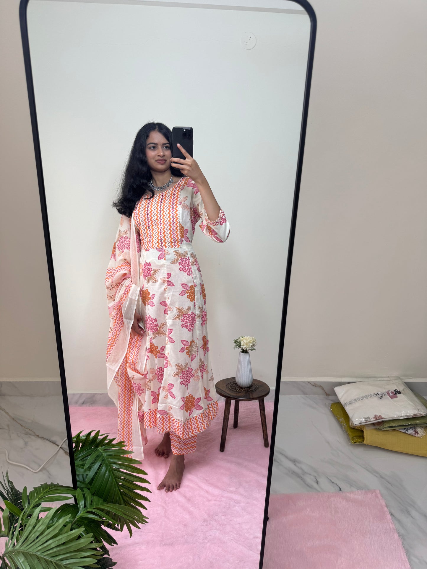 Umbrella Kurta Set with bottom & Dupatta