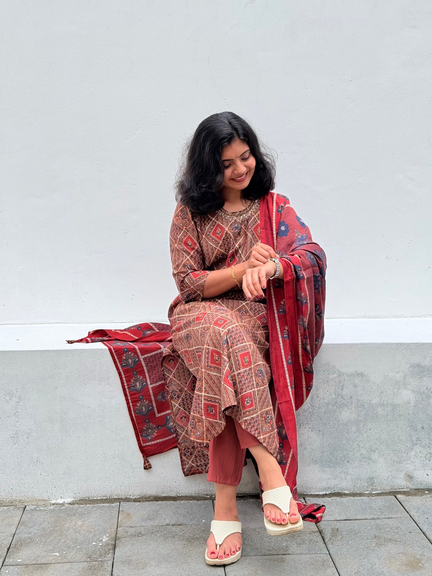 Rustic Charm – Jaipur Printed Kurti Set