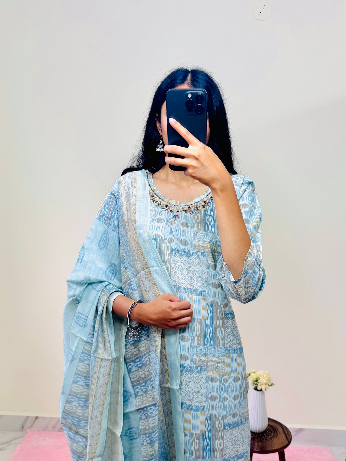 Jaipur print kurti set