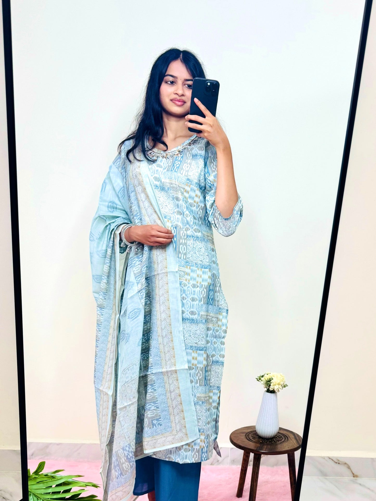 Jaipur print kurti set