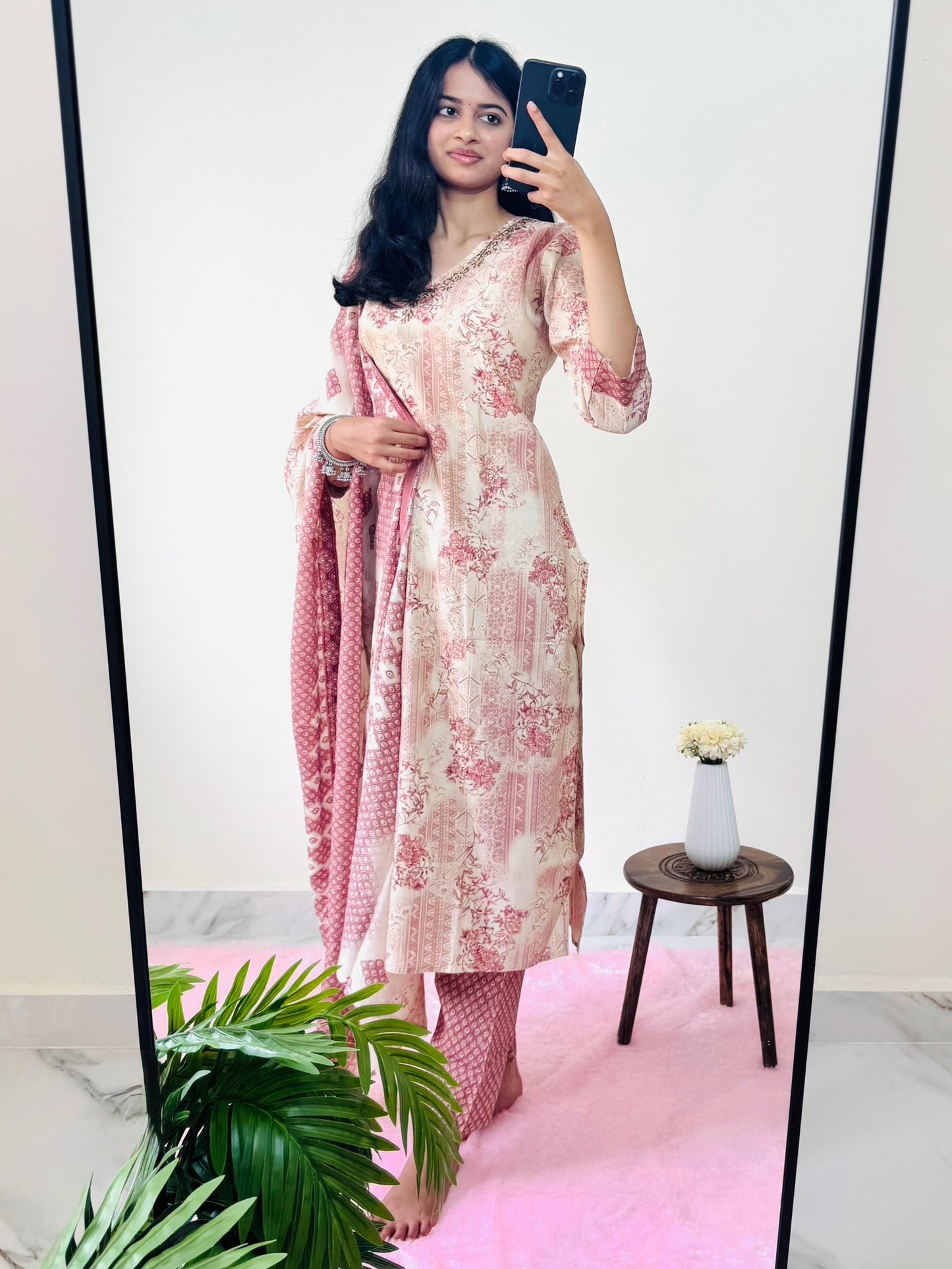 Jaipur print kurti set