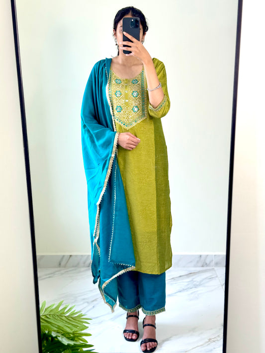 Peacock Kurta Set