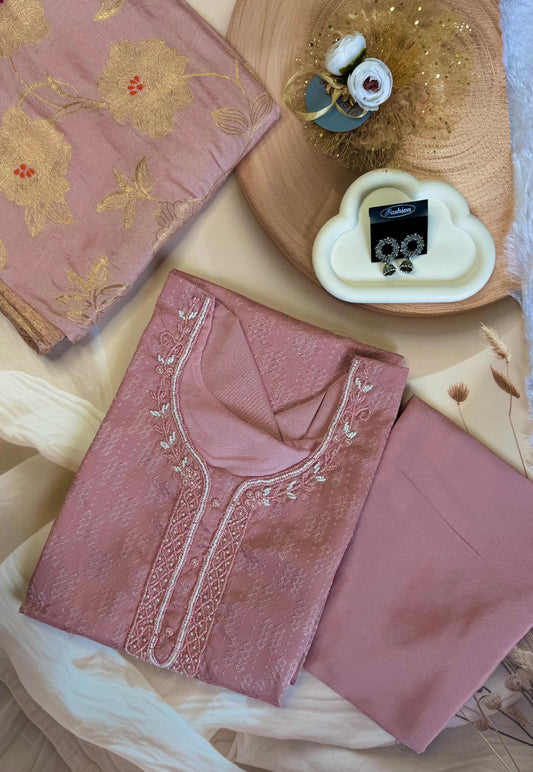 Blush Gold - Kurta set with dupatta